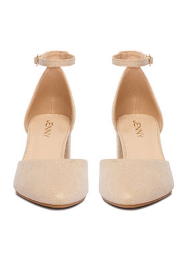 Jenny - JENNY Czółenka CEO-SW25-5 02 Beżowy. Kolor: beżowy. Materiał: materiał