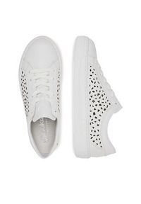 Rieker Sneakersy L8831-80 Biały. Kolor: biały. Materiał: skóra