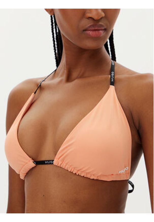 Hugo - HUGO Góra od bikini Pure 50535772 Pomarańczowy. Kolor: pomarańczowy. Materiał: syntetyk