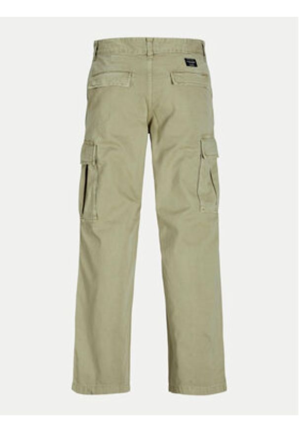 Jack & Jones - Jack&Jones Spodnie materiałowe Bill 12269379 Beżowy Wide Leg. Kolor: beżowy. Materiał: bawełna