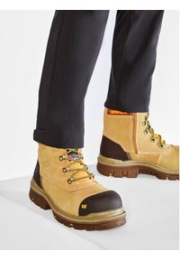CAT Footwear Trapery Premier 8" WP TX P720148 Brązowy. Kolor: brązowy. Materiał: skóra