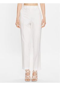 Selected Femme Spodnie materiałowe 16088026 Biały Straight Fit. Kolor: biały. Materiał: materiał