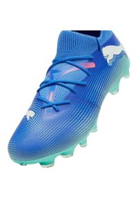 Buty piłkarskie Puma Future 7 Match FG/AG 107931 01 niebieskie. Kolor: niebieski. Materiał: syntetyk, materiał. Szerokość cholewki: normalna. Sport: piłka nożna #5