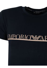 Emporio Armani T-shirt C-neck | 1110353 F729 | Mężczyzna | Granatowy. Okazja: na co dzień. Kolor: niebieski. Materiał: elastan, bawełna. Wzór: napisy. Styl: casual, klasyczny #5