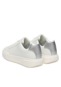 Calvin Klein Sneakersy Chunky Cupsole Lace Up Lth Met YW0YW01948 Biały. Kolor: biały. Materiał: skóra #4