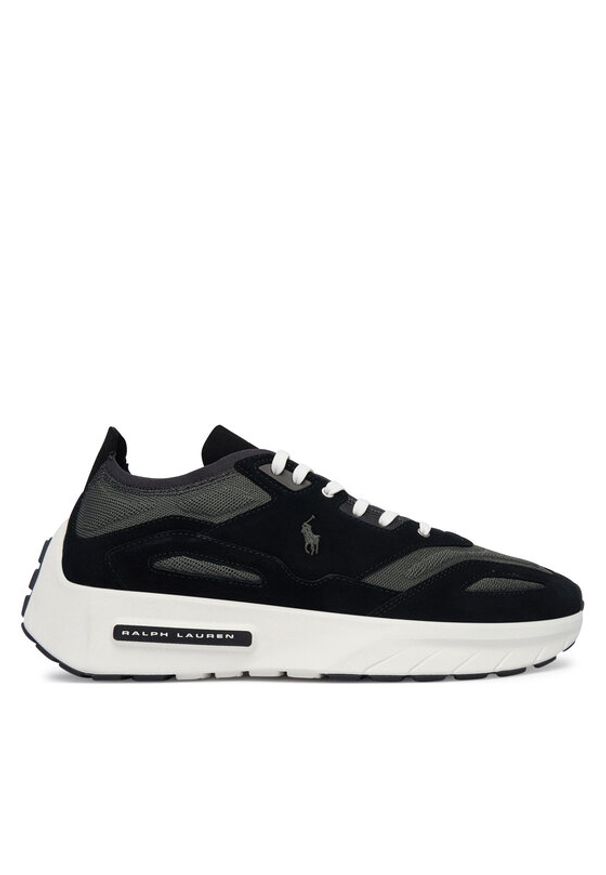 Polo Ralph Lauren Sneakersy Boerum 809P07534005 Czarny. Kolor: czarny. Materiał: skóra, zamsz