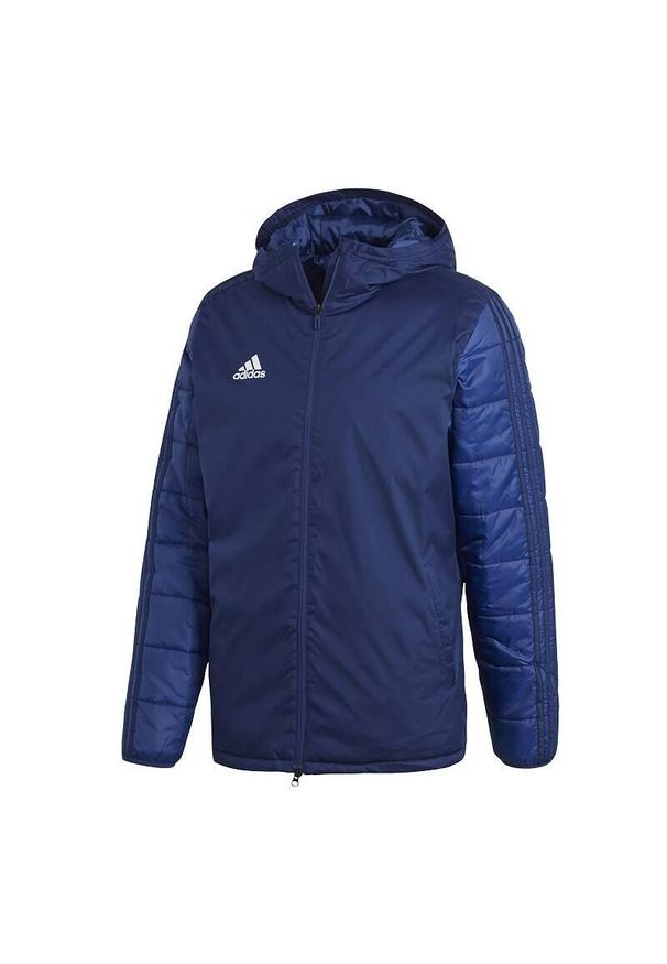 Adidas - Kurtka Zimowa Męska adidas Winter Jacket. Kolor: biały, niebieski, wielokolorowy. Sezon: zima