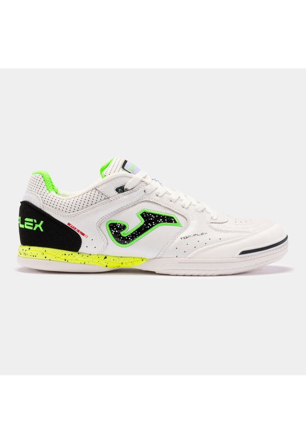 Buty piłkarskie męskie Joma Top Flex 2432 In. Kolor: biały, wielokolorowy. Materiał: materiał, syntetyk. Szerokość cholewki: normalna. Sport: piłka nożna