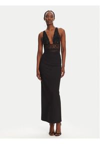Elisabetta Franchi Body BO03452E2 110 Czarny Regular Fit. Kolor: czarny. Materiał: syntetyk #5