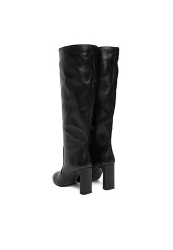 Stuart Weitzman Kozaki Babette Turbo SL545 Czarny. Kolor: czarny. Materiał: skóra