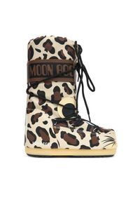 Moon Boot Śniegowce Mb Icon Animal 80D3400300 Brązowy. Kolor: brązowy. Materiał: skóra