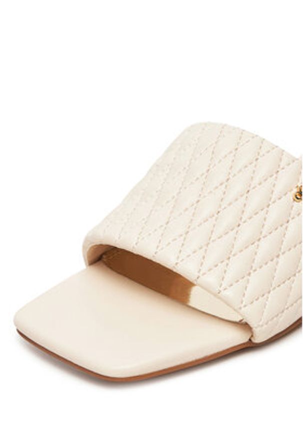 Nine West Klapki S4S96897-01 Beżowy. Kolor: beżowy. Materiał: materiał, syntetyk