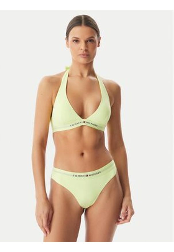 TOMMY HILFIGER - Tommy Hilfiger Dół od bikini UW0UW06364 Żółty jasny. Kolor: żółty. Materiał: syntetyk