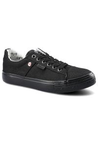 Czarne Trampki Lee Cooper Damskie Lekkie Półbuty. Okazja: na co dzień. Zapięcie: sznurówki. Kolor: czarny. Materiał: guma, materiał. Wzór: jednolity. Styl: casual, sportowy, klasyczny