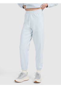 4f - 4F Spodnie dresowe joggery damskie - niebieskie XS. Kolor: niebieski. Materiał: dresówka #2
