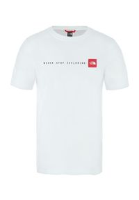 Koszulka turystyczna męska The North Face M NSE Tee. Kolor: biały. Sport: turystyka piesza