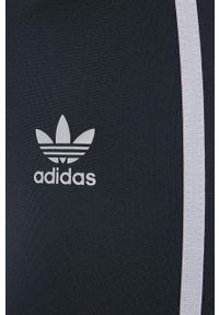 adidas Originals legginsy Adicolor HF7536 damskie kolor czarny z aplikacją. Kolor: czarny. Materiał: materiał. Wzór: aplikacja