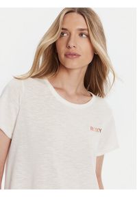 Roxy T-Shirt ERJZT05731-WBK0 Biały Regular Fit. Kolor: biały. Materiał: bawełna #3