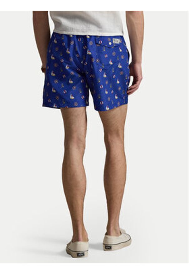 Polo Ralph Lauren Szorty kąpielowe 710B14030001 Granatowy Classic Fit. Kolor: niebieski. Materiał: syntetyk