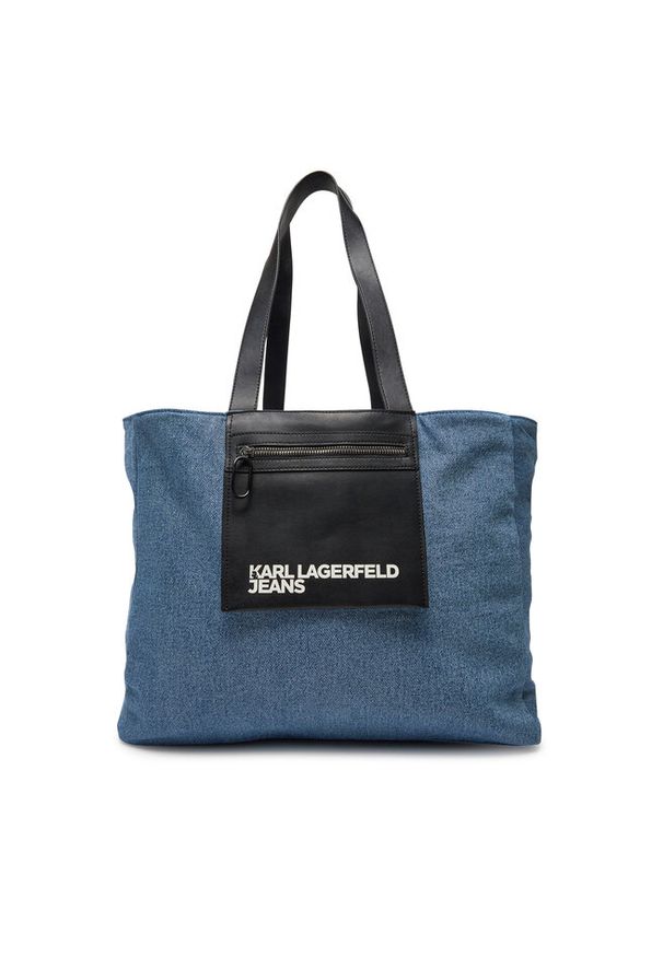 Torebka Karl Lagerfeld Jeans. Kolor: niebieski