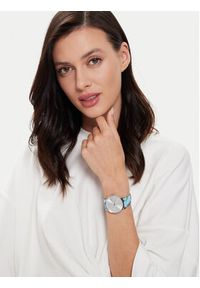 Armani Exchange Zegarek Lola AX5597 Niebieski. Kolor: niebieski. Materiał: skóra #4