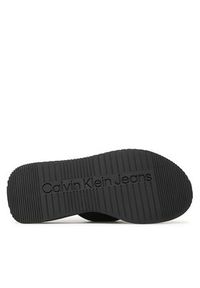 Calvin Klein Jeans Klapki Prefresato Sandal Softny YW0YW00968 Czarny. Kolor: czarny. Materiał: materiał #3
