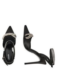 DeeZee Szpilki HT085-9 Czarny. Kolor: czarny. Materiał: materiał. Obcas: na szpilce #4