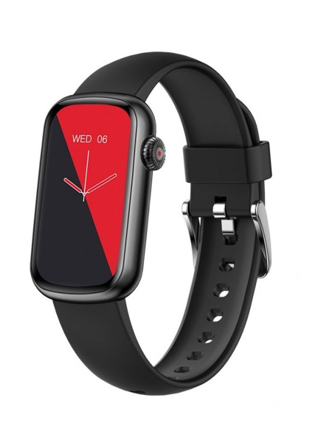 GARETT - Smartwatch Garett Action czarny. Rodzaj zegarka: smartwatch. Kolor: czarny. Styl: biznesowy, casual, sportowy, elegancki, klasyczny