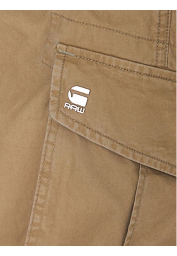 G-Star RAW - G-Star Raw Szorty materiałowe D08566-D387-B212 Zielony Relaxed Fit. Kolor: zielony. Materiał: bawełna, materiał