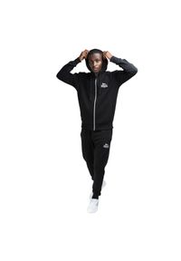 Klasyczny dres z kapturem Lonsdale Rottingean. Kolor: czarny. Materiał: dresówka #1