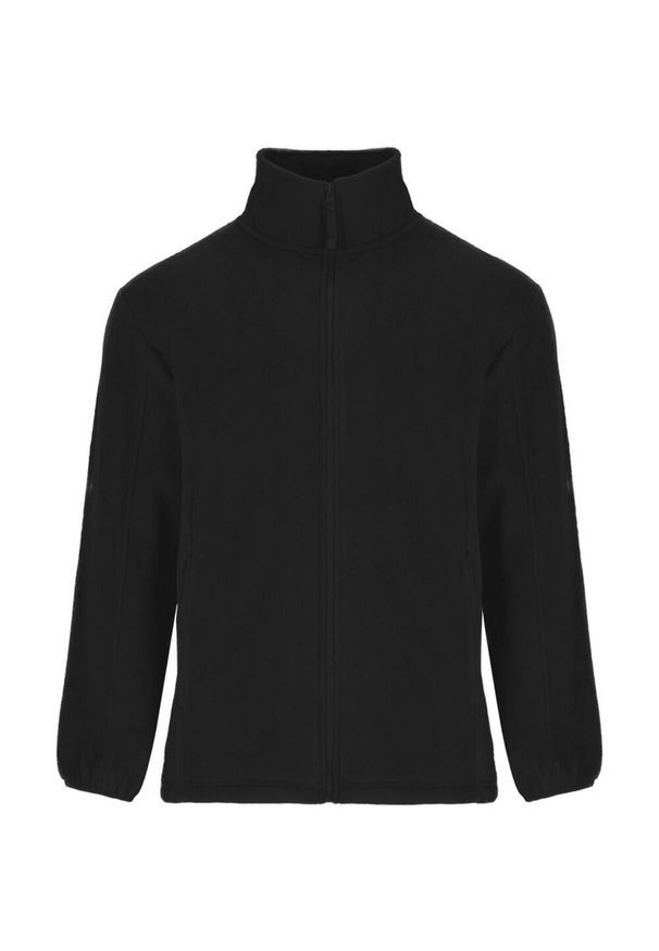 ROLY - Męska Bluza Polarowa Artic Z Pełnym Zamkiem Błyskawicznym. Kolor: czarny. Materiał: polar. Sezon: zima. Styl: sportowy