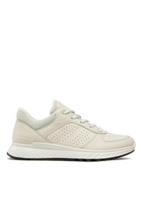 ecco - ECCO Sneakersy Exostride W Low 83531301152 Beżowy. Kolor: beżowy. Materiał: skóra