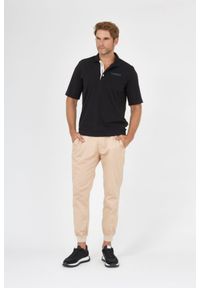 La Martina - LA MARTINA Czarna męska koszulka polo, Rozmiar L. Typ kołnierza: polo. Kolor: czarny. Materiał: jersey #3