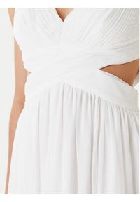 Morgan Sukienka wieczorowa 251-RISSAL Biały Regular Fit. Kolor: biały. Materiał: syntetyk. Styl: wizytowy #3