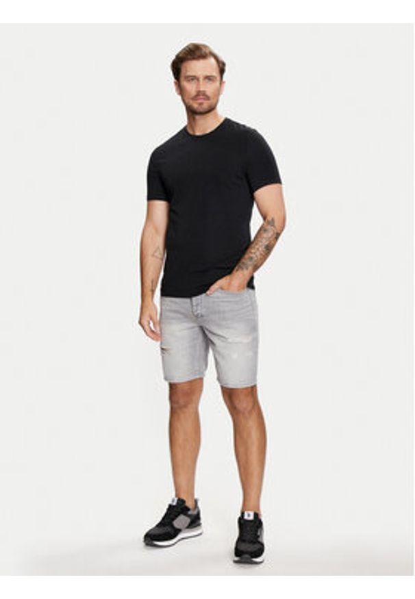 Only & Sons Szorty jeansowe Edge 22029639 Szary Straight Fit. Kolor: szary. Materiał: bawełna
