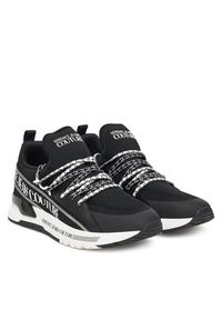 Versace Jeans Couture Sneakersy 79YA3SA3 ZSD03 Czarny. Kolor: czarny. Materiał: materiał #2