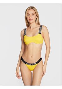 Calvin Klein Swimwear Dół od bikini Intense Power KW0KW01727 Żółty. Kolor: żółty. Materiał: syntetyk #2