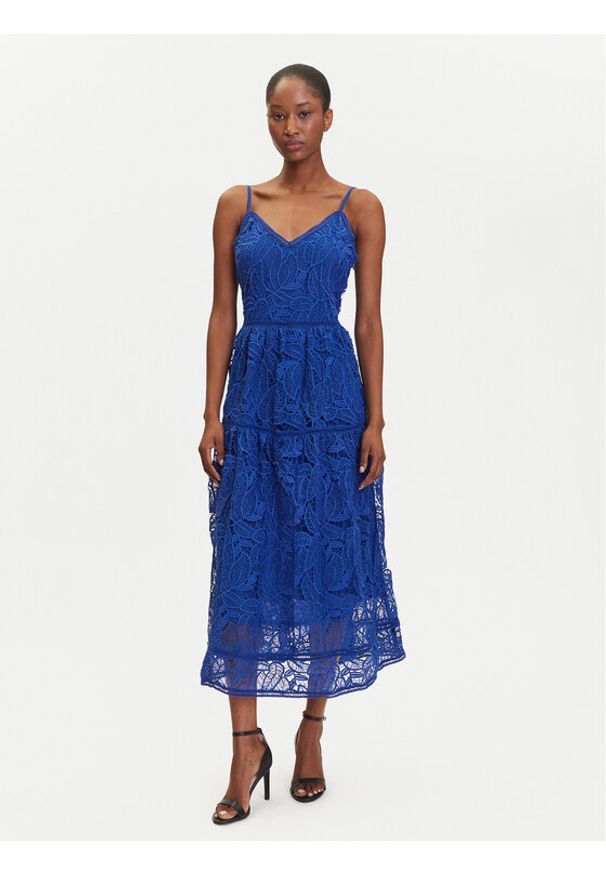 YAS Sukienka letnia Lifa 26037183 Niebieski Regular Fit. Kolor: niebieski. Materiał: syntetyk. Sezon: lato