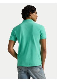 Polo Ralph Lauren Polo 710782592018 Zielony Slim Fit. Typ kołnierza: polo. Kolor: zielony. Materiał: bawełna #2