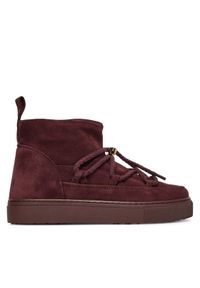 Inuikii Śniegowce Classic Low 1001.001.0092 Bordowy. Kolor: czerwony. Materiał: zamsz, skóra