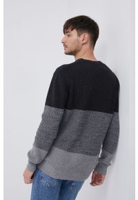 Pepe Jeans Sweter z domieszką wełny męski kolor szary. Okazja: na co dzień. Kolor: szary. Materiał: wełna. Długość rękawa: długi rękaw. Długość: długie. Styl: casual #6