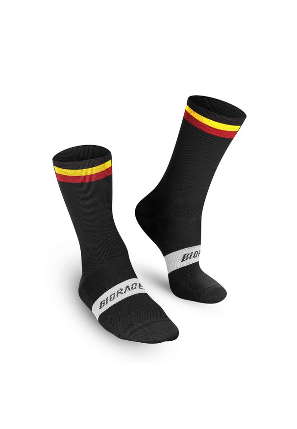 BIORACER - Skarpetki Bioracer Belgian Cycling Classic. Kolor: czarny. Sport: kolarstwo