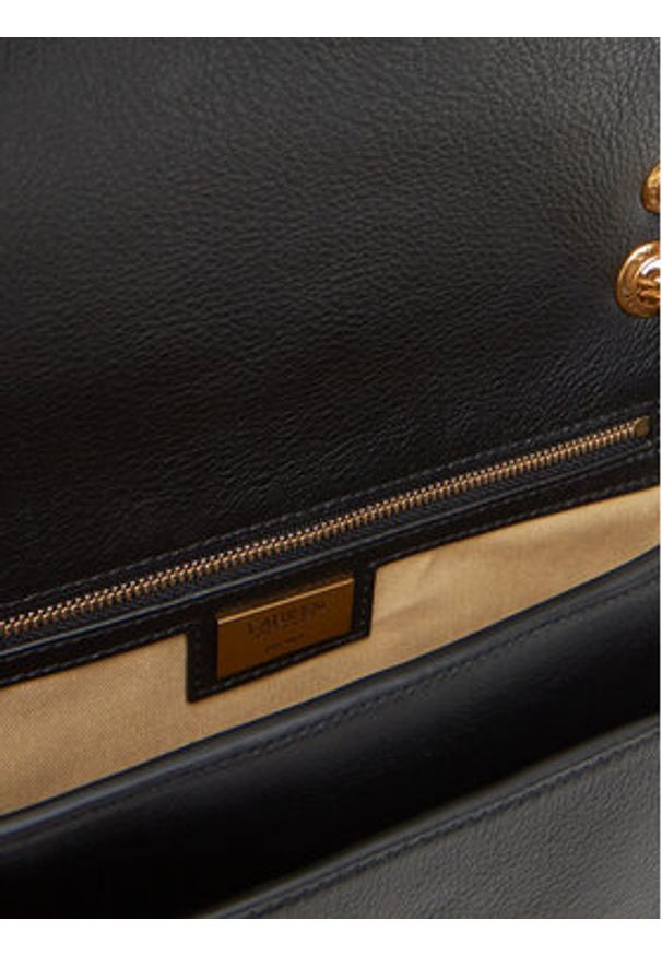 Lauren Ralph Lauren - LAUREN RALPH LAUREN Torebka 431974551001 Czarny. Kolor: czarny. Materiał: skórzane