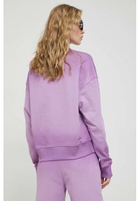 Chiara Ferragni bluza bawełniana damska kolor fioletowy gładka. Kolor: fioletowy. Materiał: bawełna. Wzór: gładki #2