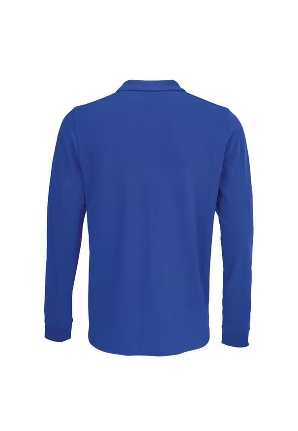 SOL'S - Koszulka Polo Z Długim Rękawem Dla Dorosłych Unisex Polycotton. Okazja: na co dzień. Typ kołnierza: polo. Kolor: niebieski. Długość rękawa: długi rękaw. Długość: długie. Styl: casual