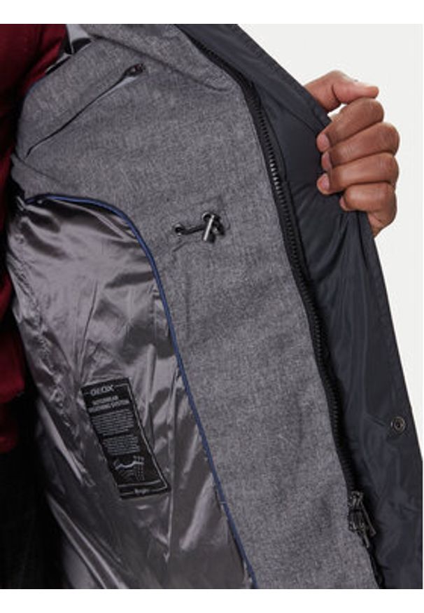 Geox Kurtka zimowa Leitan M5628B T3266 F9112 Czarny Regular Fit. Kolor: czarny. Materiał: syntetyk. Sezon: zima