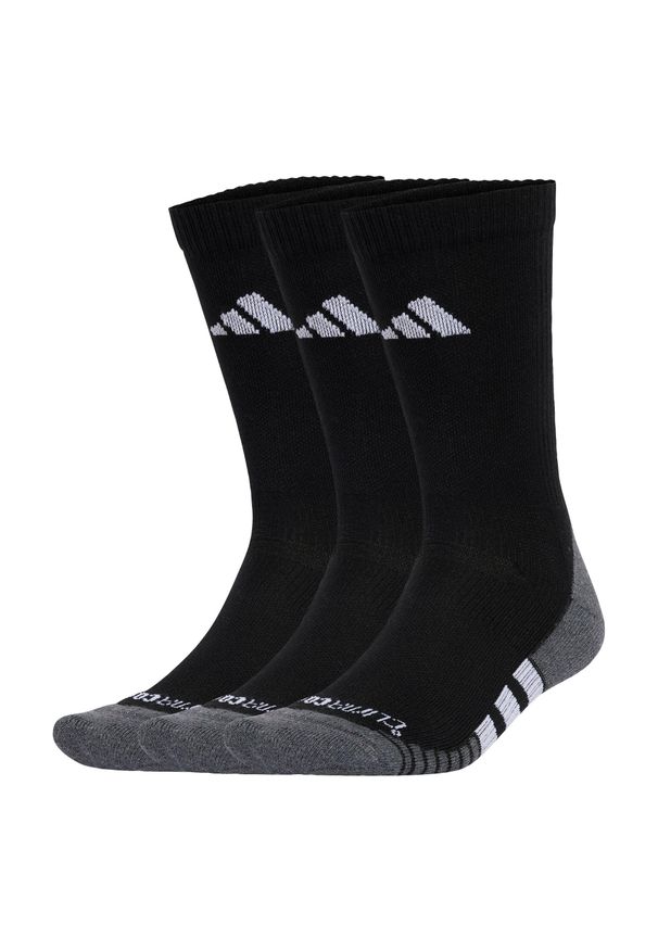 Adidas - Skarpety do łydki Performance CLIMACOOL Cushioned, 3 pary. Kolor: wielokolorowy, biały, czarny. Technologia: ClimaCool (Adidas). Sport: koszykówka