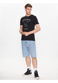 Jack & Jones - Jack&Jones T-Shirt Summer 12222921 Czarny Regular Fit. Kolor: czarny. Materiał: bawełna