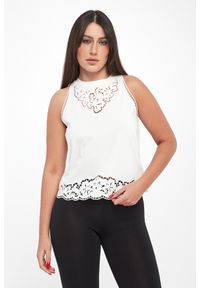 Twinset Milano - Top damski ażurowy TWINSET. Wzór: ażurowy #1