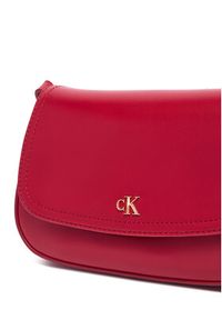 Calvin Klein Torebka Ck Flap Camera Bag LV04F3421G Bordowy. Kolor: czerwony. Materiał: skórzane #4